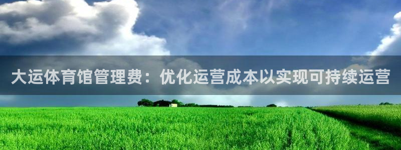 必一体育在线玩：大运