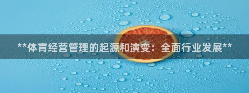 **体育经营管理的起