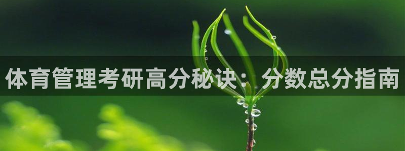必一运动B-Sport官方网站入口：体育管理考研高分秘诀：分