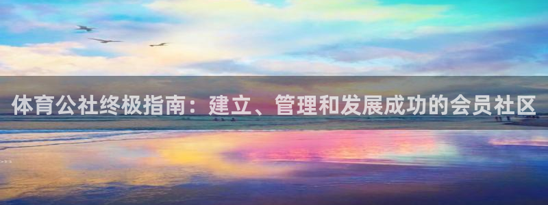 必一运动·(B-sports)：体育公社终极指南：建立、管理