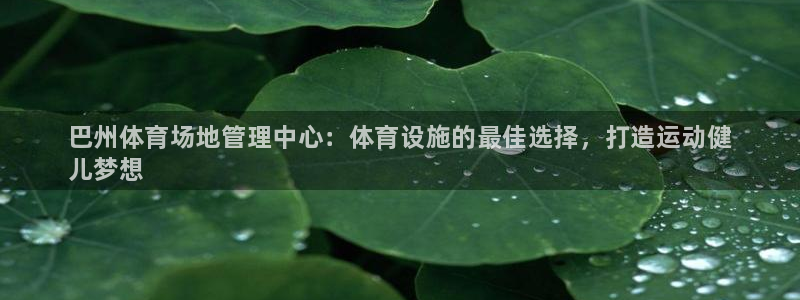 必一体育网址：巴州体育场地管理中心：体育设施的最佳选择，打造